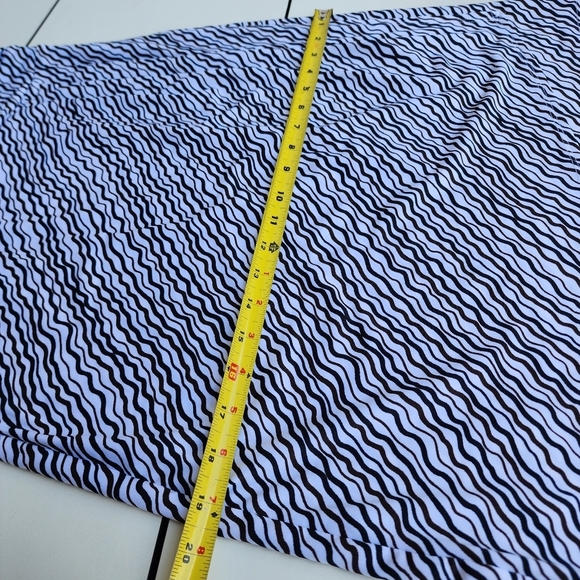 Ann Taylor Faux Wrap Dress White Black Brown V Neck Office V- Neck Stretch Sz 4P - Picture 12 of 13